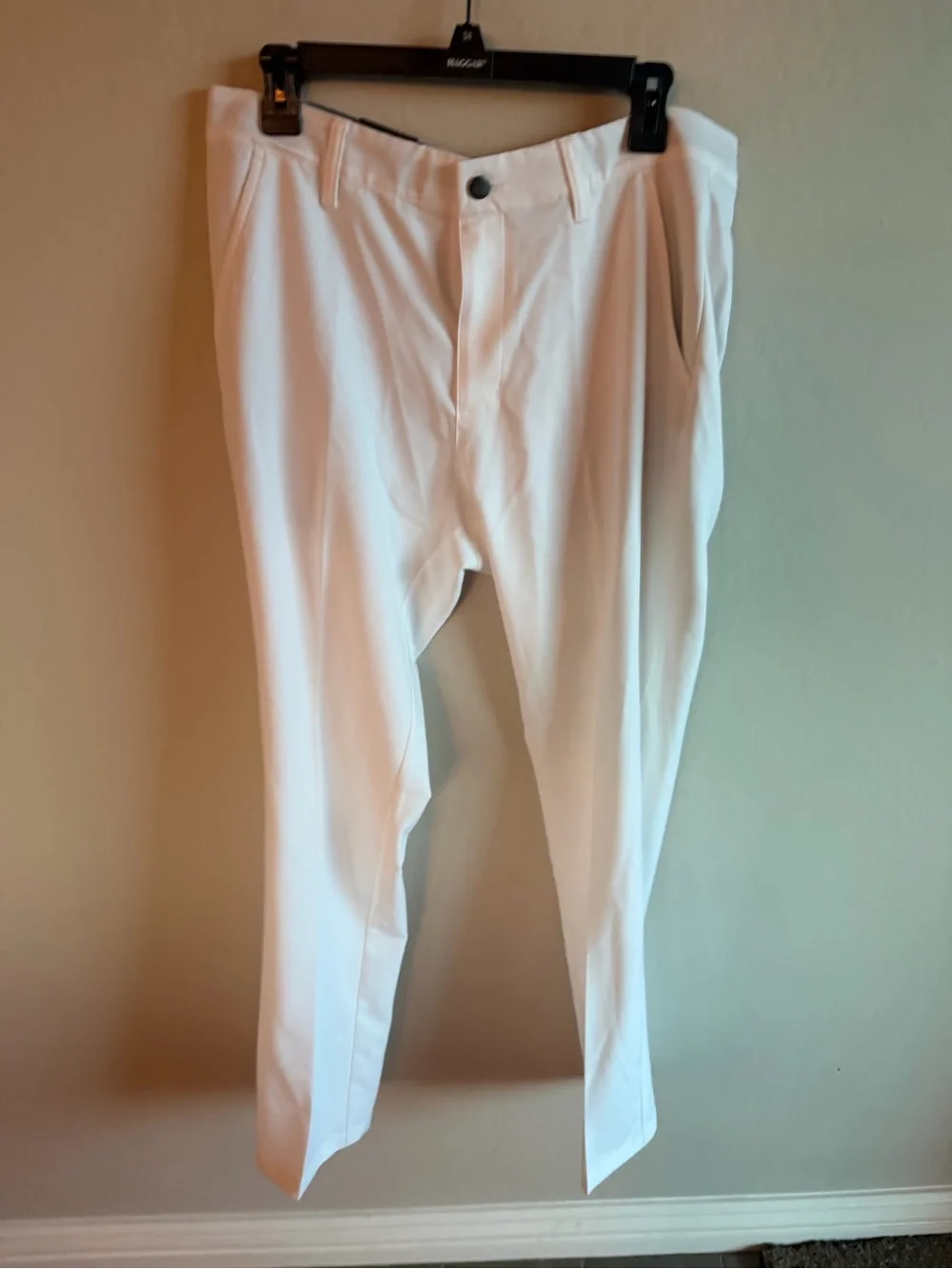 adidas Utility 365 Men's Off-White Chinos 32x32 Golf Travel Work Office NWT